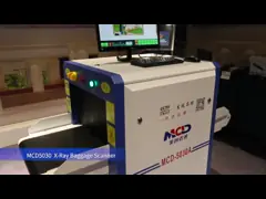 Небольшие блок развертки багажа канала 5030 увеличенный для проверки безопасности суда video