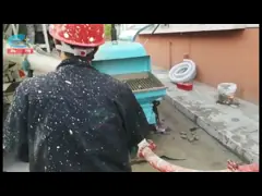 портативная конкретная машина насоса миномета насоса 55kw Grout 34m3/H video