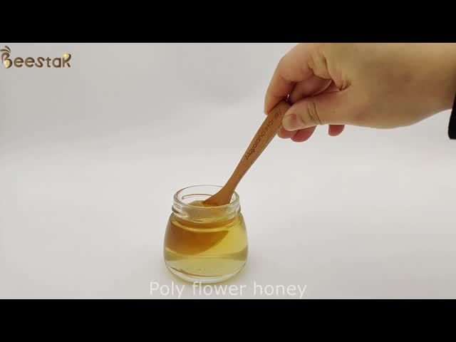 Оптовая продажа полицветочного меда 100% чистый сырой мед натуральный пчелиный мед лучшее качество видео