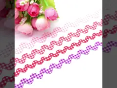 Vestido 100% del poliéster el 1cm de los puntos Zig Zag Rick Rack Trim video