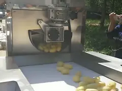 SGS 19KW Замороженная овощная линия для производства картофельных чипсов video