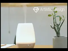 Увлажнитель эфирного масла отражетеля ароматности 180ml небольшого стекла деревянный керамический video