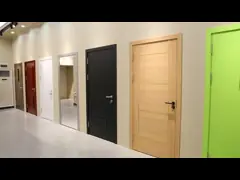 Изготовленный на заказ UL WHI современного дизайна аттестовал дверь ламината двери тимберса гостиницы расклассифицированную огнем деревянную video