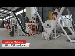 Завод по обработке корма для животных фермы, технологическое оборудование питания птицы 2-12mm video