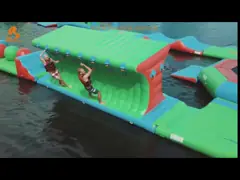 Трудная раздувная плавая игра воды для озера video