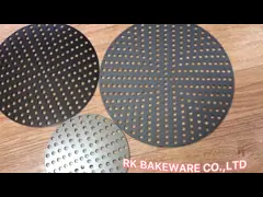 Хижина Кита-пиццы RK Bakeware крепко анодировала пефорированный алюминиевый лоток диска пиццы video