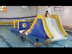 Tobogán acuático inflable hecho profesional con la lona del PVC de 0.9m m video