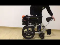 Кресло-коляска легковеса алюминиевого сплава 950mm ручная video