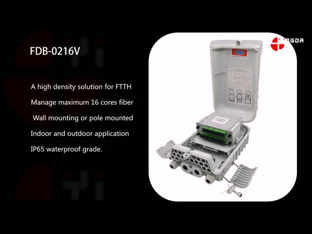 16ports Fiber Optic Distribution Box With LGX Module For FTTH Network video
