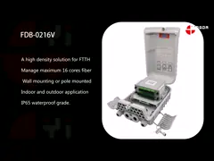 16ports Fiber Optic Distribution Box With LGX Module For FTTH Network video