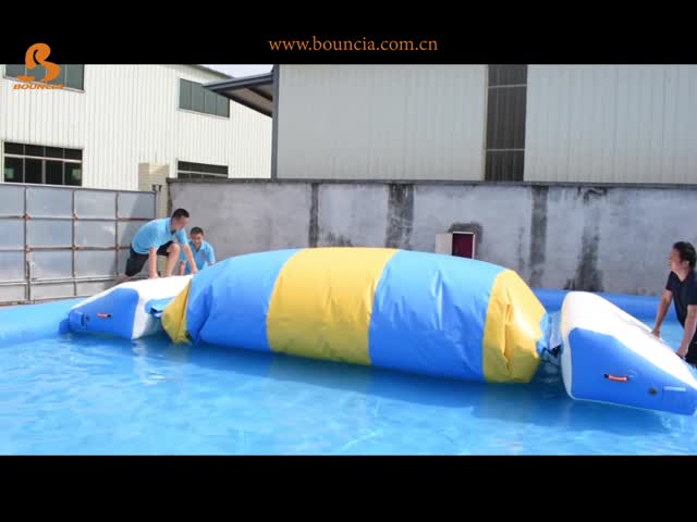 раздувной варочный мешок воды 19.7L*6.6W*3.3Hft для озера видео