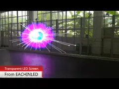 Крытый дисплей рекламы СИД для торгового центра, панели прозрачного экрана СИД тонкой video