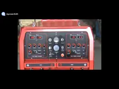 С приводом от двигателя сварочный аппарат H1000 с 500A x 2 двойных положения изделия при сварке video