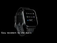тариф сердца экрана касания Smartwatch отслежывателя фитнеса экрана цвета 400mAh 240*240 video