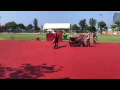 УЛЬТРАФИОЛЕТОВЫЕ спорт Eco толщины сопротивления 15mm справляясь брызги покрыли красное video