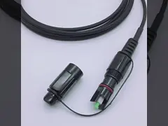 Гибкий провод водоустойчивых соединителей на открытом воздухе FTTA оптического волокна SC/APC- МИНИ SC/APC диаметр провода 5,0 Mm video