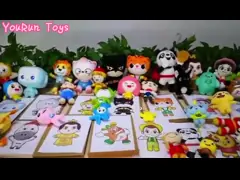 ISO9001 Polypropylene Cotton Filled Plush Mascot Toy