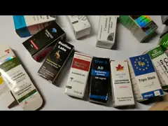 Коробка пробирки бумаги с покрытием 10ml слоения 350g Matt video