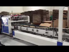 Многофункциональное автоматическое оборудование брошюровщицы Gluer папки для рифленой коробки video