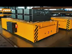 Фабрика использует электрический материальный вручая тяжелый груз тележки переноса катушки 15m/Min video