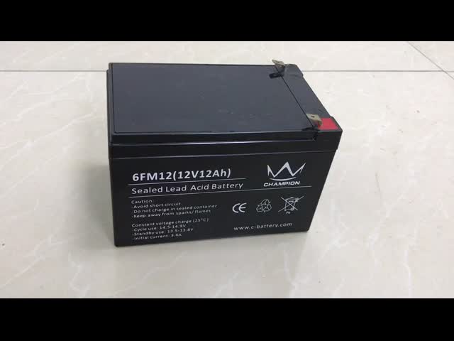 Good Opacity Sealed Lead Acid Battery 12v 12ah Multi Layer Sealing
