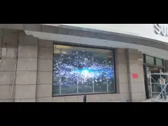 Прозрачный светодиодный экран-занавес 1R1G1B Прозрачный светодиодный экран 5000 нит, подвесной video