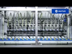 машина бутылки 5000bph покрывая для воды обеззараживанием, линии завалки жидкости чистки туалета, покрывая и привинчивая в одно video