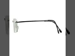 Стекла чтения Rimless людей оптически рамки титана гибкие video