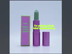 Волшебный зеленый пэ-аш - губная помада реактивного цвета изменяя Moisturizing video