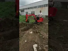 Оранжевый цвет экскаватор 1 тонны мини с резиновым следом video