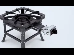 Внешняя располагаясь лагерем газовая плита LPG одиночной горелки портативная video