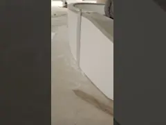 Счетчик приема безшовной белой твердой поверхностной приемной длинный video