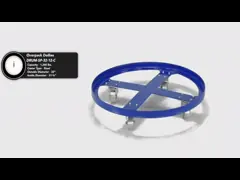 Емкость 350kg или 770 lbs наклона тележки барабанчика SD55E равномерная video