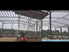 Large Span Steel Factory Buildings with Mezzanine DIN Standard video