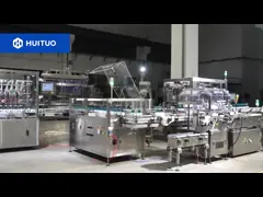 Cosmetic water filling and capping line,Pump cover inner and outer cover screw capper