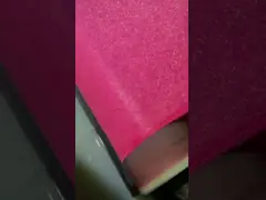 Production and sub-roll inspection chunky glitter fabric