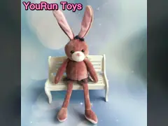 Медведя плюша моды емкость сумки 42cm холста простого милая большая video