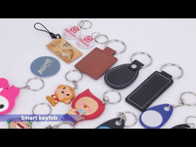 Etiqueta de chaveiro RFID ABS passivo com chip NFC no sistema de controle de acesso