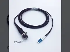 Duplex Fiber Optic Patch Cable IP67 Military Grade ODC To LC/UPC OEM