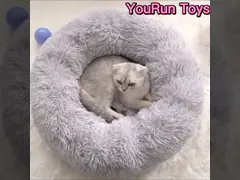 Hypoallergenic конура собаки плюша с завалкой хлопка полипропилена video