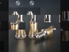 Empty 15ml Acrylic Pressing Pump Dropper Bottles For Essential Oil