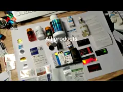 Металлический ярлык Хб Фарма бутылки таблетки печатания слезает ярлыки таблетки для пробирки культуризма video