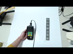 Датчик толщины краски OLED TM281D ультразвуковой выстраивает в ряд 0.50mm до 508mm video