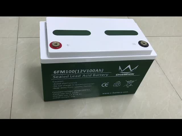 ABS Plastic 12V 100ah Deep Cycle Solar Battery For AGM