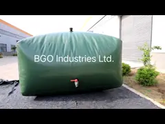 Гибкий 10000L прямоугольный формы ПВХ водяной пузырь EN14960 Пластиковый резервуар для хранения воды video