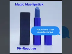 Ингредиенты волшебного голубого Пэ-аш-реактивного цвета изменяя засаженные губной помадой video