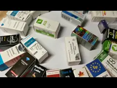 4 напечатанная цветами отделка слоения коробки коробки медицины картона штейновая video