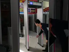 600S 5,7 металлоискатель аркы зоны LCD 6 для военного места video