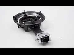 Плита литого железа горелки высокого давления одиночная для коммерчески выходов еды video