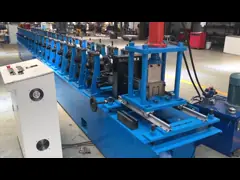 10m/Min 11KW Door Guide Rail Rack Roll Forming Machine 3 Tons Manual